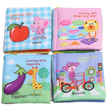 Load image into Gallery viewer, Baby Soft Cloth Sensory Book - Multiple Designs - 0 to 12 Months
