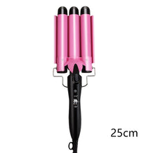 Load image into Gallery viewer, Hair Curling Iron Ceramic Professional Triple Barrel Hair Curler Egg Roll Hair Styling Tools Hair Styler Wand Curler Irons - EU Plug!
