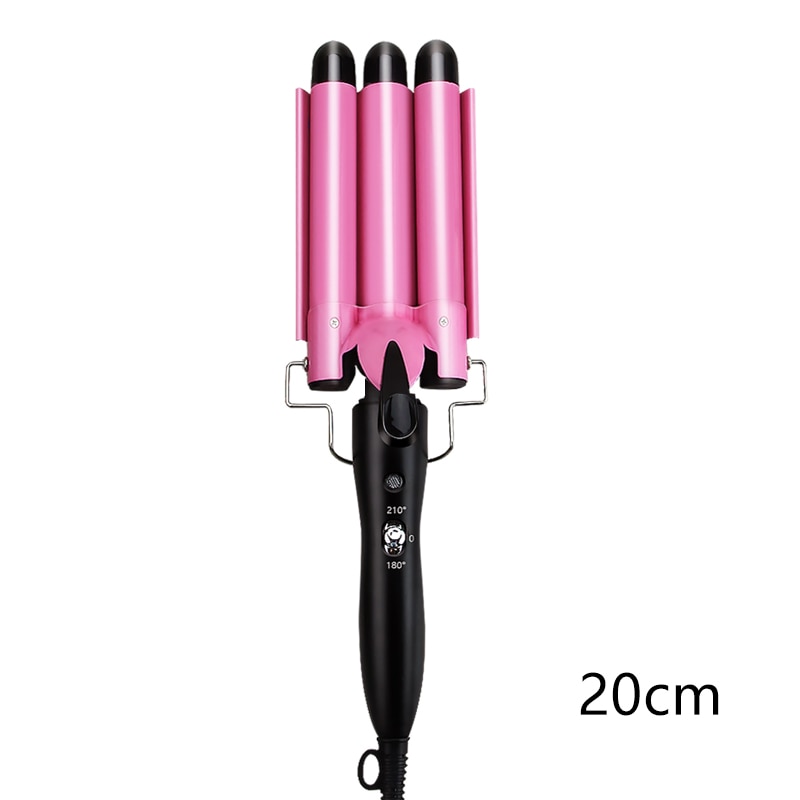 Hair Curling Iron Ceramic Professional Triple Barrel Hair Curler Egg Roll Hair Styling Tools Hair Styler Wand Curler Irons - EU Plug!