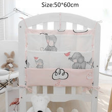 Load image into Gallery viewer, Baby Cot / Crib Hanging Bag - Elephant Design
