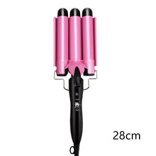 Load image into Gallery viewer, Hair Curling Iron Ceramic Professional Triple Barrel Hair Curler Egg Roll Hair Styling Tools Hair Styler Wand Curler Irons - EU Plug!
