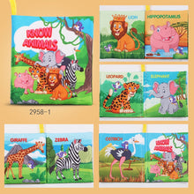 Load image into Gallery viewer, Baby Soft Cloth Sensory Book - Multiple Designs - 0 to 12 Months
