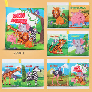 Baby Soft Cloth Sensory Book - Multiple Designs - 0 to 12 Months