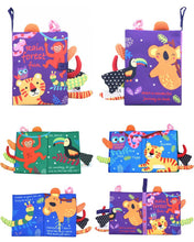 Load image into Gallery viewer, Baby Soft Cloth Sensory Book - Multiple Designs - 0 to 12 Months
