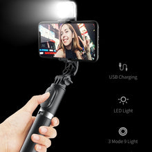 Load image into Gallery viewer, Wireless Bluetooth-compatible Selfie Stick Foldable Mini Tripod Shutter Remote Control for Ios Android
