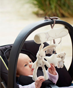 Baby Crib Rattles Plush Toys Soft Rabbit Rattles Pram Rattle Toys Hanging Rattle For Stroller Newborn Bed Pendant Bell Toy