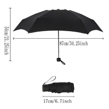 Load image into Gallery viewer, 180g Small Fashion Folding Umbrella Rain Women Gift Men Mini Pocket Parasol Girls Anti-UV Waterproof Portable Travel UMBRELLAS
