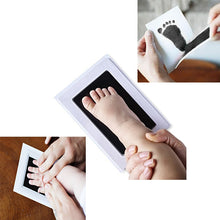 Load image into Gallery viewer, Newborn Handprint Footprint Pad Safe Clean Non-Toxic Clean Touch Ink Pad Photo Easy Operate Kids Hand Foot Print souvenir
