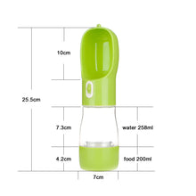 Load image into Gallery viewer, HOOPET Pet Dog Water Bottle Feeder Bowl Portable Water Food Bottle Pets Outdoor Travel Drinking Dog Bowls Water Bowl for Dogs
