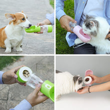 Load image into Gallery viewer, HOOPET Pet Dog Water Bottle Feeder Bowl Portable Water Food Bottle Pets Outdoor Travel Drinking Dog Bowls Water Bowl for Dogs
