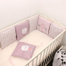 Load image into Gallery viewer, Baby Crib / Cot Bumper for Newborns - 6 Pieces / Pads
