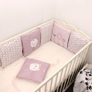 Baby Crib / Cot Bumper for Newborns - 6 Pieces / Pads