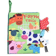 Load image into Gallery viewer, 0-36M Baby Early Learning Toy Tail Cloth Book Parent-child Interactive Sound Paper Puzzle Cloth Book Rattle Baby Book
