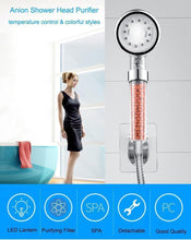 Load image into Gallery viewer, LED shower head with water filter
